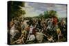 The Victory of Tullus Hostilius Over the Forces of Veii and Fidenae-Guiseppe Cesari-Stretched Canvas