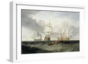 The 'Victory' Returning from Trafalgar, 1806-J. M. W. Turner-Framed Giclee Print