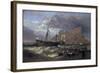 The 'Victory' Towed into Gibraltar, 1854-Clarkson Stanfield-Framed Giclee Print