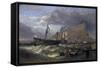 The 'Victory' Towed into Gibraltar, 1854-Clarkson Stanfield-Framed Stretched Canvas