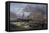 The 'Victory' Towed into Gibraltar, 1854-Clarkson Stanfield-Framed Stretched Canvas