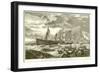 The "Victory" Towed into Gibraltar after the Battle of Trafalgar-null-Framed Giclee Print