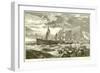 The "Victory" Towed into Gibraltar after the Battle of Trafalgar-null-Framed Giclee Print