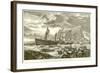 The "Victory" Towed into Gibraltar after the Battle of Trafalgar-null-Framed Giclee Print