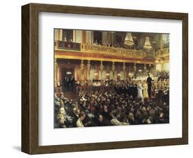 The Vienna Opera-Auguste Mandlick-Framed Giclee Print