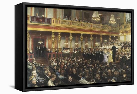 The Vienna Opera-Auguste Mandlick-Framed Stretched Canvas