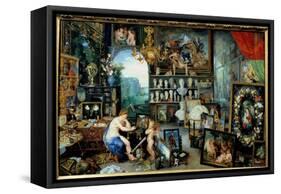 The View. Allegory of the Five Senses, 1617 (Oil on Canvas)-Jan the Elder Brueghel-Framed Stretched Canvas