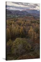 The view at twilight from Holme Fell, Lake District National Park, Cumbria, England, United Kingdom-Jon Gibbs-Stretched Canvas