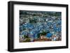 The View from Mehrangarh Fort of the Blue Rooftops in Jodhpur, the Blue City, Rajasthan-Laura Grier-Framed Photographic Print