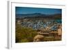 The View from Mehrangarh Fort of the Blue Rooftops in Jodhpur, the Blue City, Rajasthan-Laura Grier-Framed Photographic Print