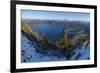 The view from Mt. Fahrenberg-Kopf towards lake Walchensee and Karwendel, Germany-Martin Zwick-Framed Photographic Print