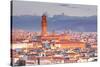 The View from Piazzale Michelangelo over to the Historic City of Florence-Julian-Stretched Canvas