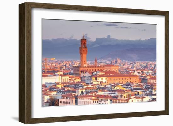 The View from Piazzale Michelangelo over to the Historic City of Florence-Julian-Framed Photographic Print