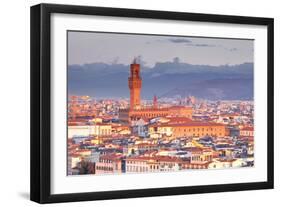 The View from Piazzale Michelangelo over to the Historic City of Florence-Julian-Framed Photographic Print