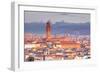 The View from Piazzale Michelangelo over to the Historic City of Florence-Julian-Framed Photographic Print