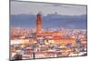 The View from Piazzale Michelangelo over to the Historic City of Florence-Julian-Mounted Photographic Print