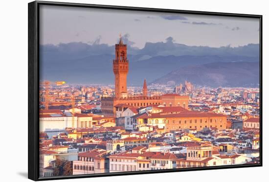 The View from Piazzale Michelangelo over to the Historic City of Florence-Julian-Framed Photographic Print