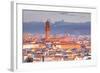 The View from Piazzale Michelangelo over to the Historic City of Florence-Julian-Framed Photographic Print