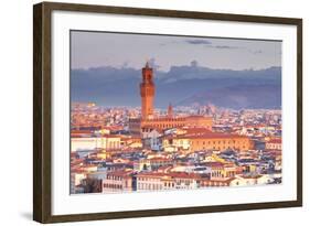 The View from Piazzale Michelangelo over to the Historic City of Florence-Julian-Framed Photographic Print