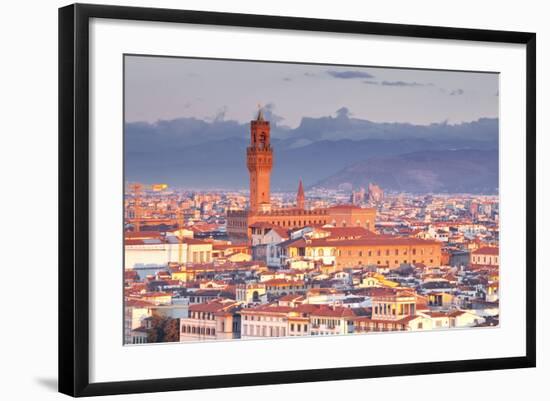 The View from Piazzale Michelangelo over to the Historic City of Florence-Julian-Framed Photographic Print