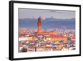 The View from Piazzale Michelangelo over to the Historic City of Florence-Julian-Framed Photographic Print