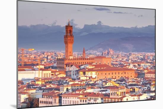 The View from Piazzale Michelangelo over to the Historic City of Florence-Julian-Mounted Photographic Print