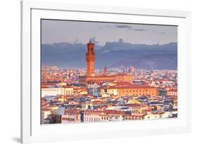 The View from Piazzale Michelangelo over to the Historic City of Florence-Julian-Framed Photographic Print