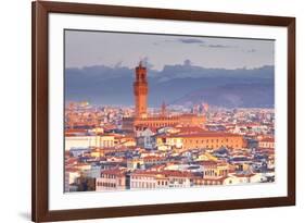 The View from Piazzale Michelangelo over to the Historic City of Florence-Julian-Framed Photographic Print