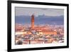 The View from Piazzale Michelangelo over to the Historic City of Florence-Julian-Framed Photographic Print