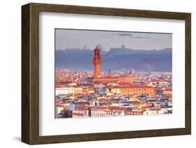 The View from Piazzale Michelangelo over to the Historic City of Florence-Julian-Framed Photographic Print