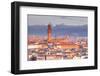 The View from Piazzale Michelangelo over to the Historic City of Florence-Julian-Framed Photographic Print