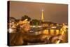 The View from Pont Alexandre Iii Along the River Seine, Paris, France, Europe-Julian Elliott-Stretched Canvas