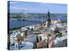 The View from St Peters Spire, Riga, Latvia-Peter Thompson-Stretched Canvas