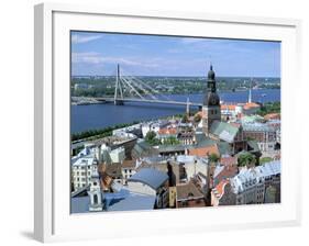 The View from St Peters Spire, Riga, Latvia-Peter Thompson-Framed Photographic Print