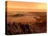 The View from the Rim of the Caldera of Olympus Mons on Mars-Stocktrek Images-Stretched Canvas