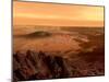The View from the Rim of the Caldera of Olympus Mons on Mars-Stocktrek Images-Mounted Photographic Print