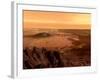 The View from the Rim of the Caldera of Olympus Mons on Mars-Stocktrek Images-Framed Photographic Print