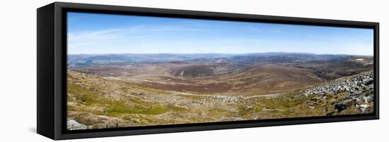 The View from the Top of Glen Tromie in the Cairngorms National Park, Scotland, United Kingdom-Alex Treadway-Framed Stretched Canvas