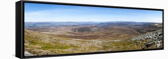 The View from the Top of Glen Tromie in the Cairngorms National Park, Scotland, United Kingdom-Alex Treadway-Framed Stretched Canvas