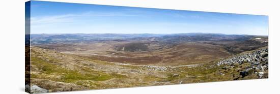 The View from the Top of Glen Tromie in the Cairngorms National Park, Scotland, United Kingdom-Alex Treadway-Stretched Canvas