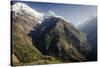 The View from Upper-Chomrong, around 2210M-Andrew Taylor-Stretched Canvas