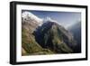 The View from Upper-Chomrong, around 2210M-Andrew Taylor-Framed Photographic Print