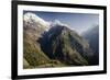 The View from Upper-Chomrong, around 2210M-Andrew Taylor-Framed Photographic Print