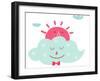 The View of Cloud-eastnine-Framed Art Print