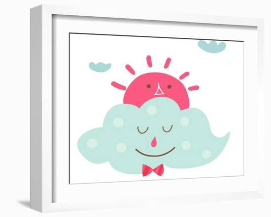 The View of Cloud-eastnine-Framed Art Print