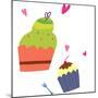 The View of Cup Cake-eastnine-Mounted Art Print