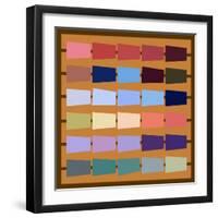 The View of Fabric-eastnine-Framed Art Print