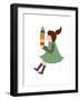 The View of Girl is Holding an Ice Cream-eastnine-Framed Art Print