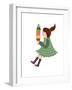 The View of Girl is Holding an Ice Cream-eastnine-Framed Art Print