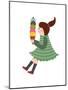 The View of Girl is Holding an Ice Cream-eastnine-Mounted Art Print